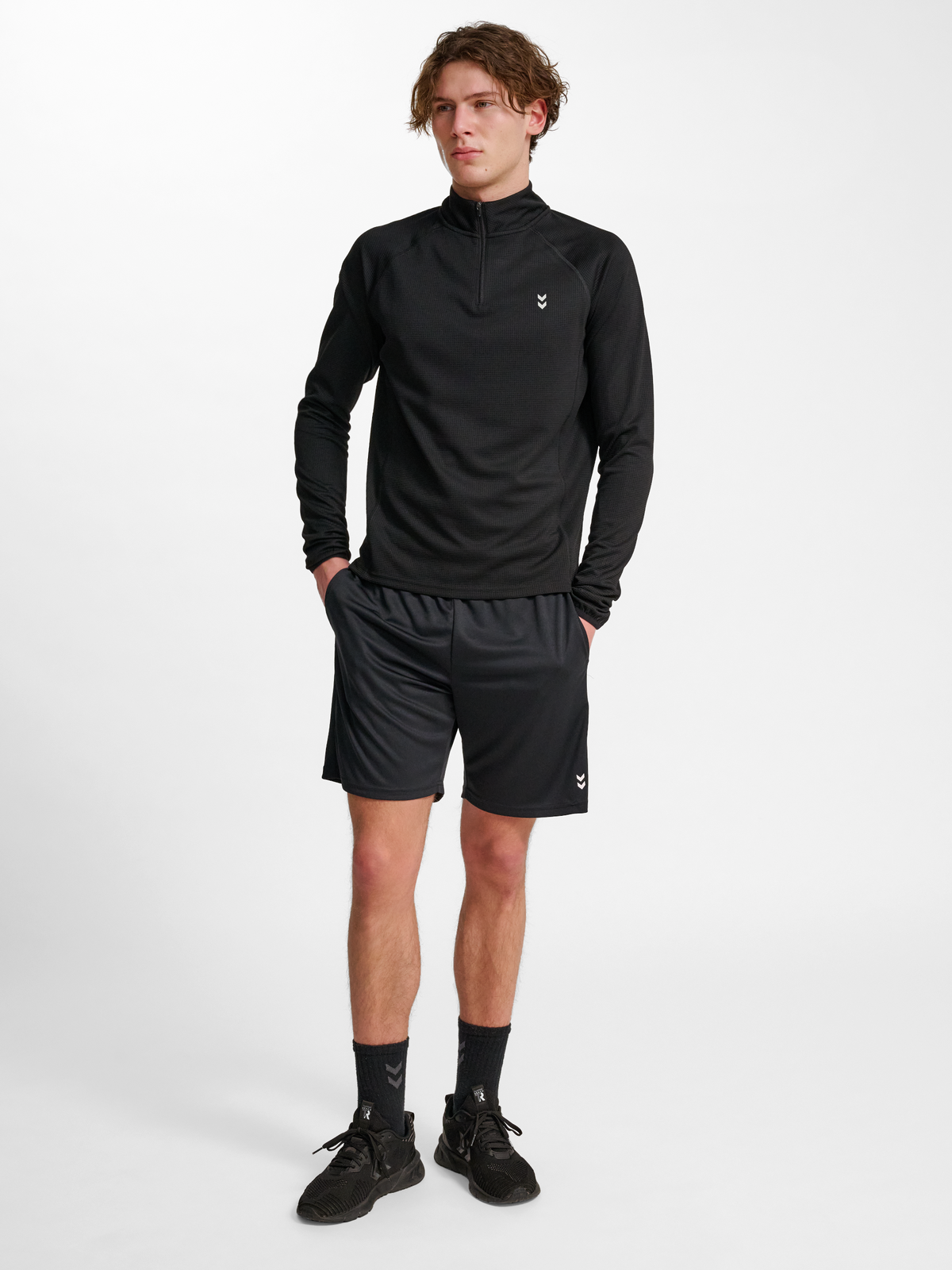 hmlPULSE HALF ZIP MIDLAYER
