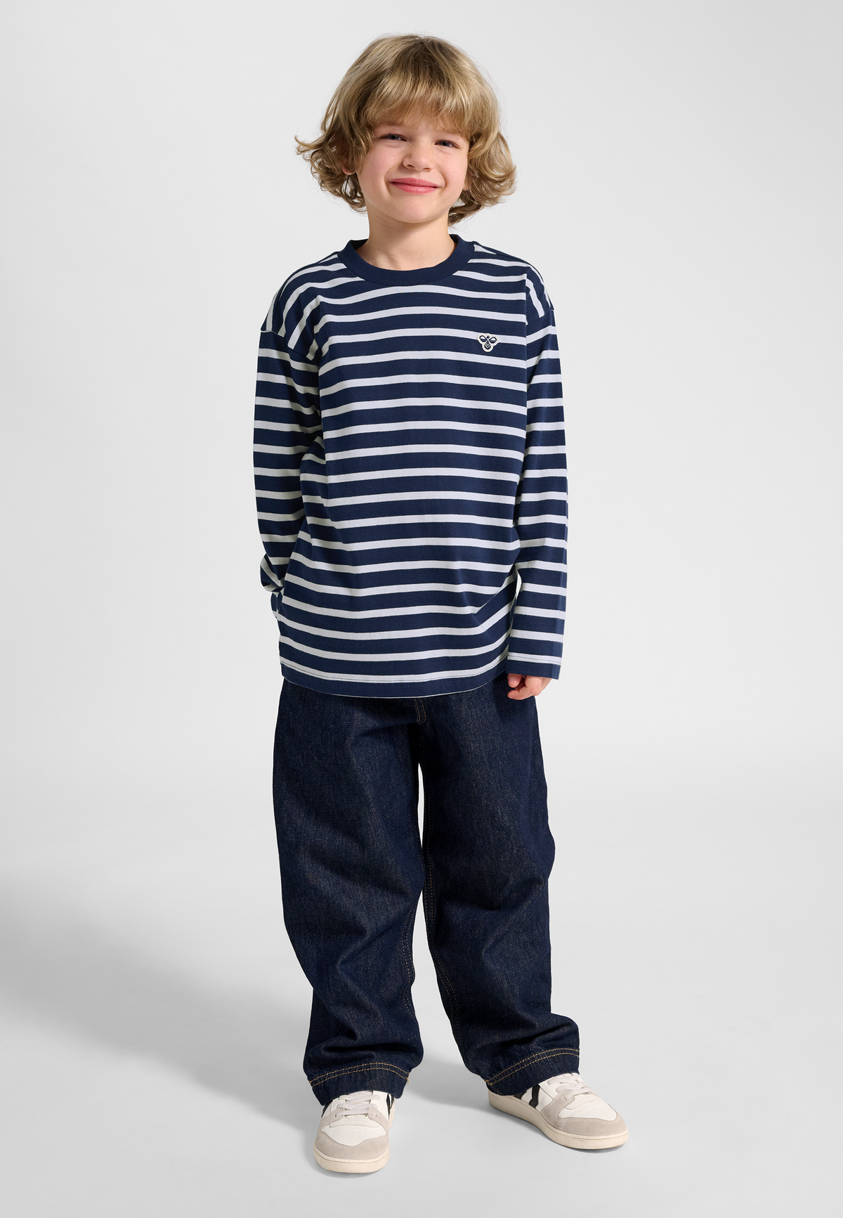 hmlJR LOOSE STRIPE T-SHIRT L/S BEE