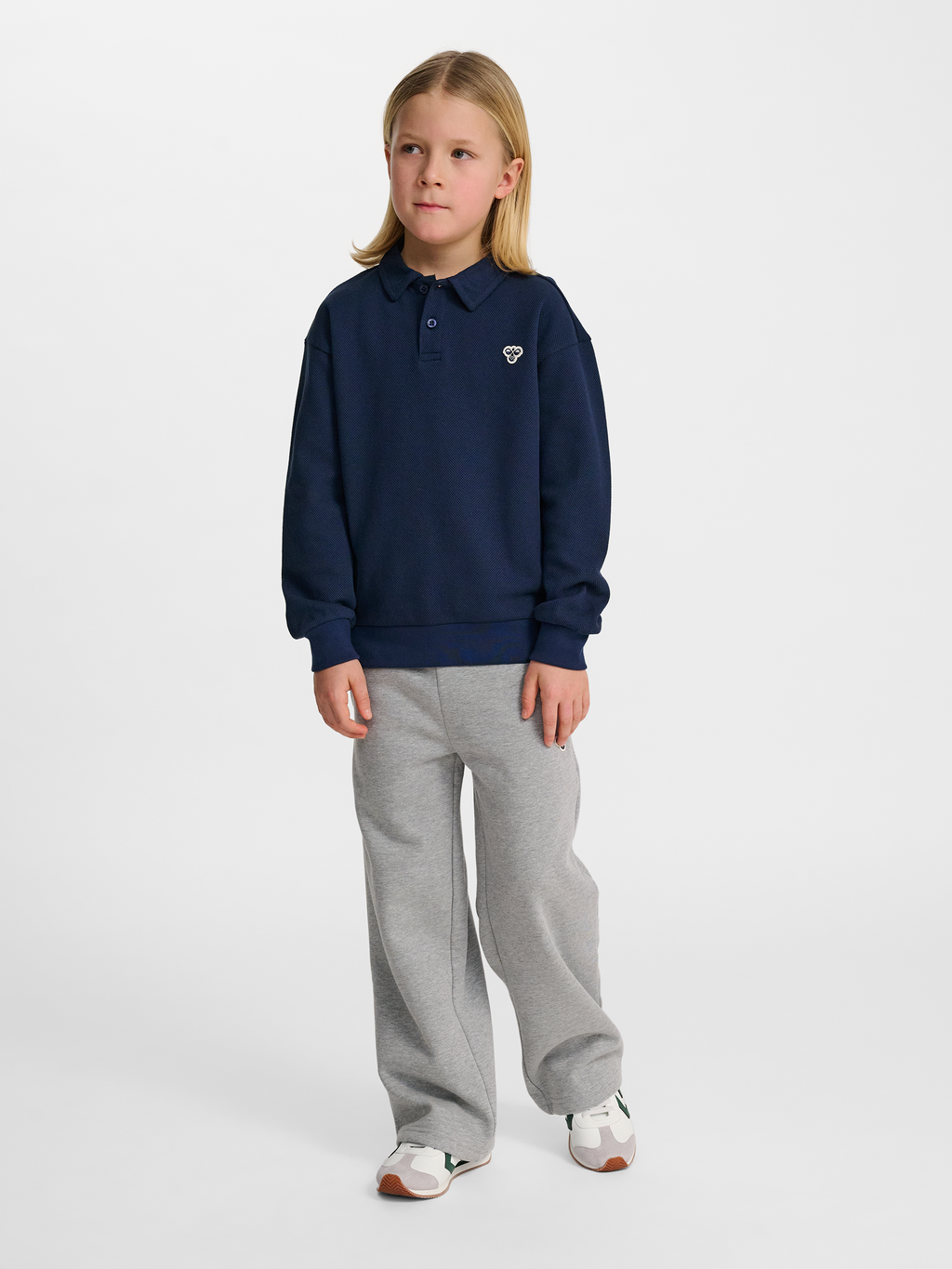hmlJR LOOSE PIQUE POLO SWEATSHIRT