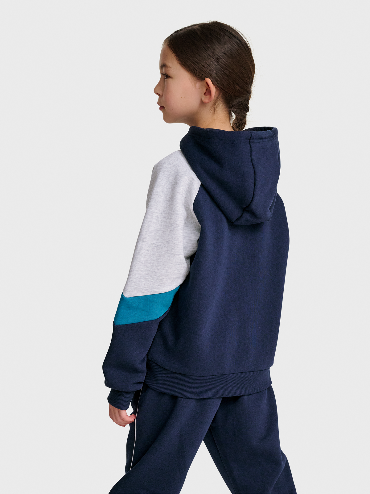 hmlJR LOOSE BLOCKED ZIP HOODIE
