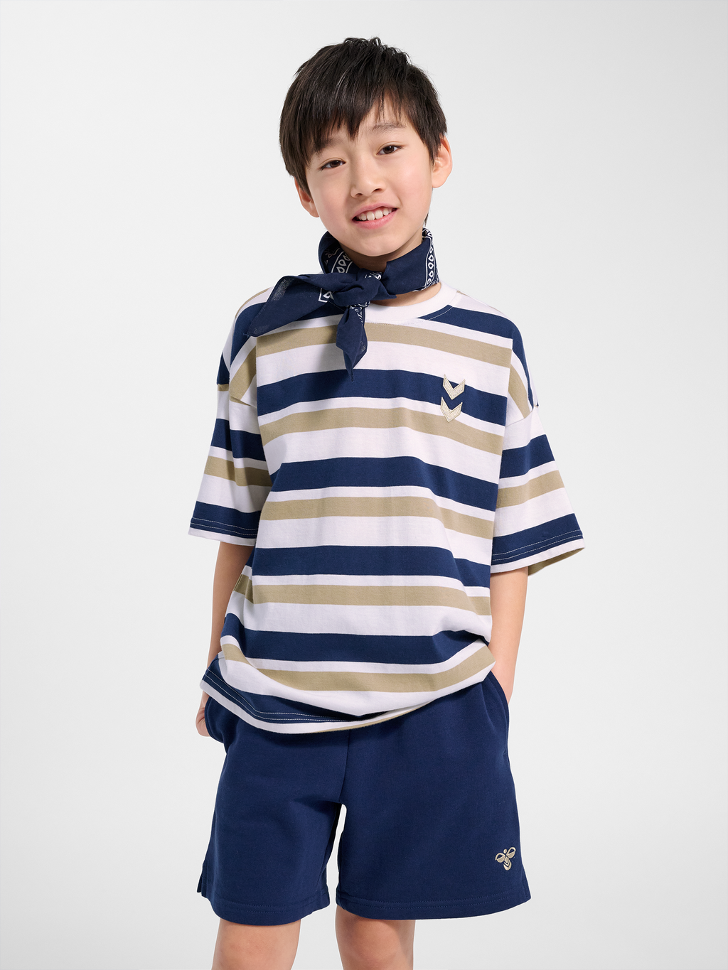 hmlJR SILLY S/S BOXY T-SHIRT STRIPE