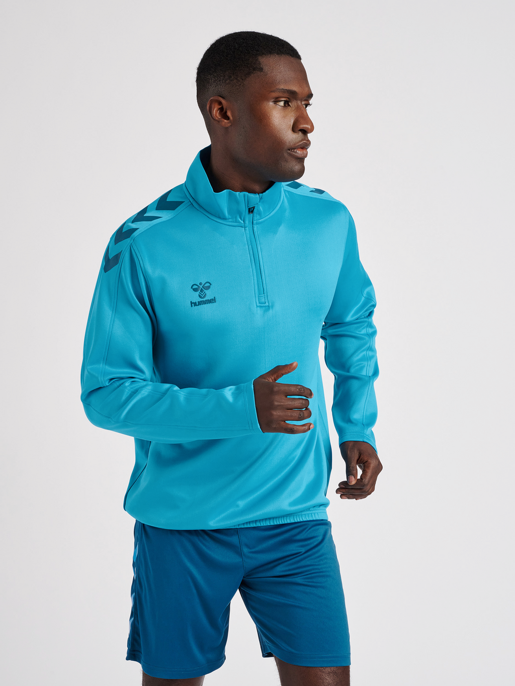 hmlCORE XK HALF ZIP POLY SWEAT