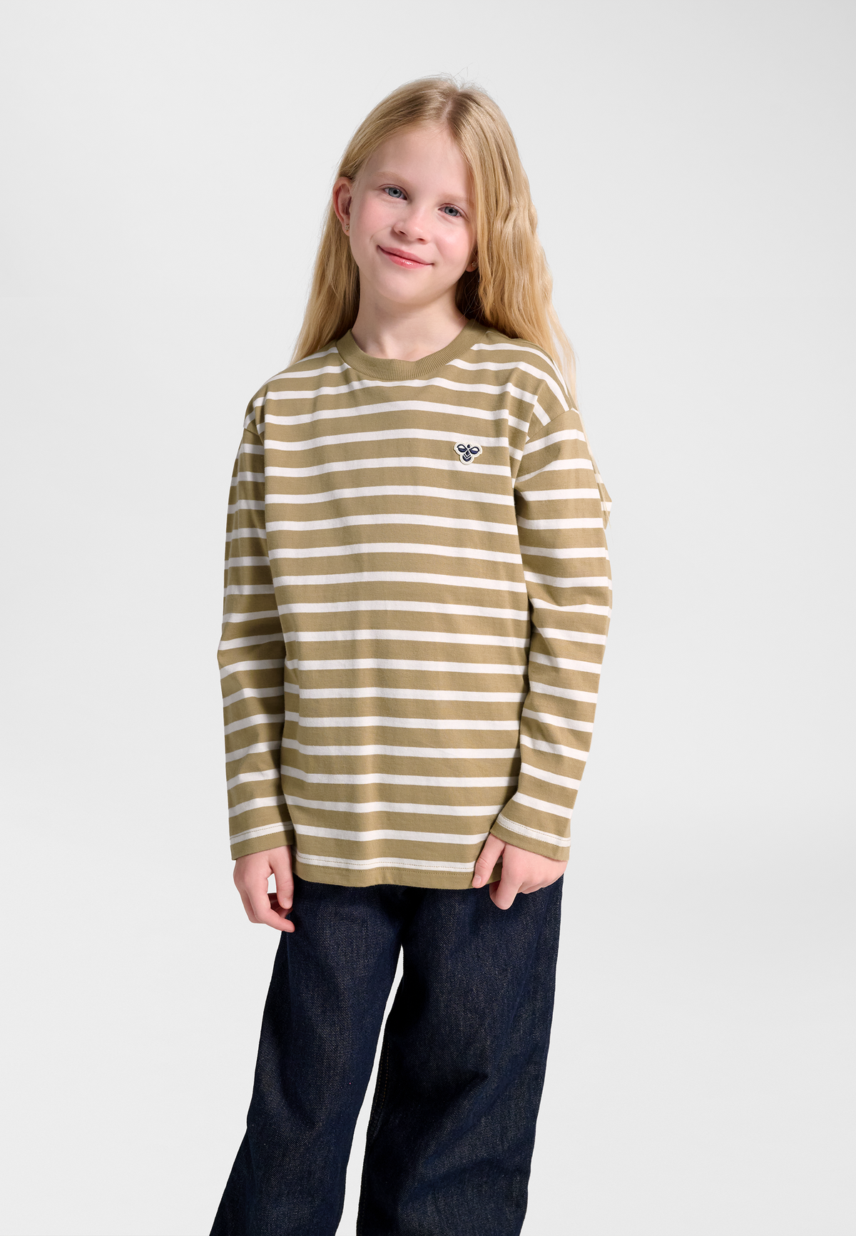 hmlJR LOOSE STRIPE T-SHIRT L/S BEE