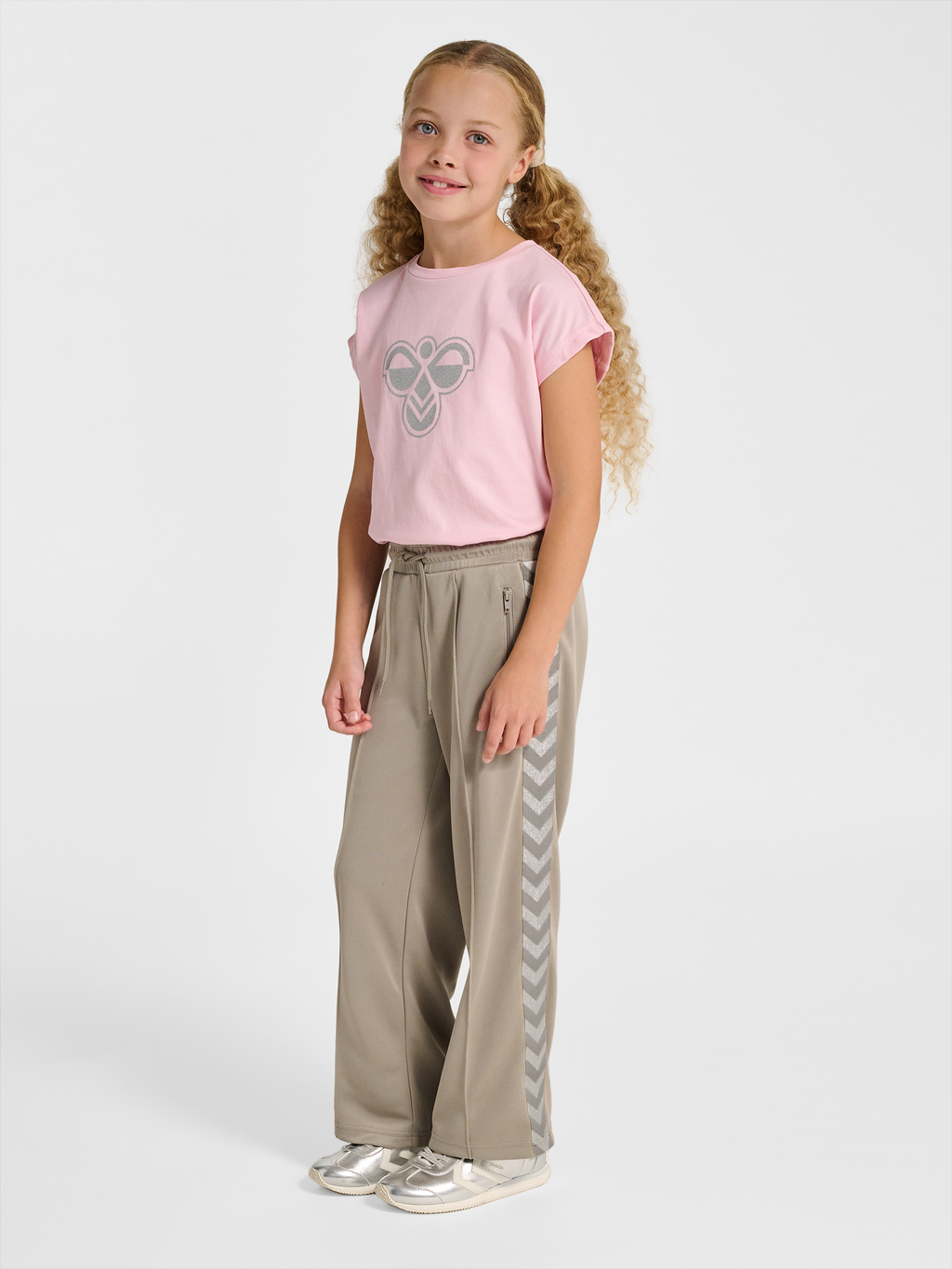 hmlJR WIDE LEG POLY TAPE PANTS