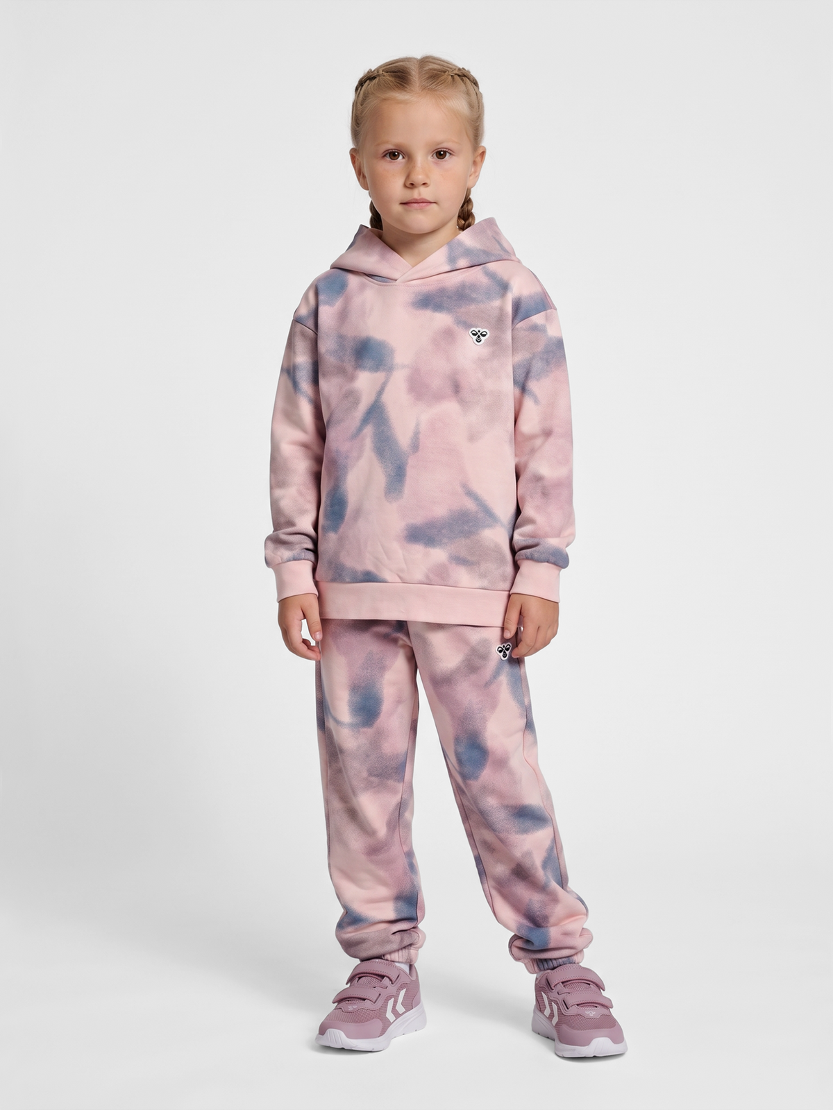 hmlJR LOOSE AOP HOODIE BEE