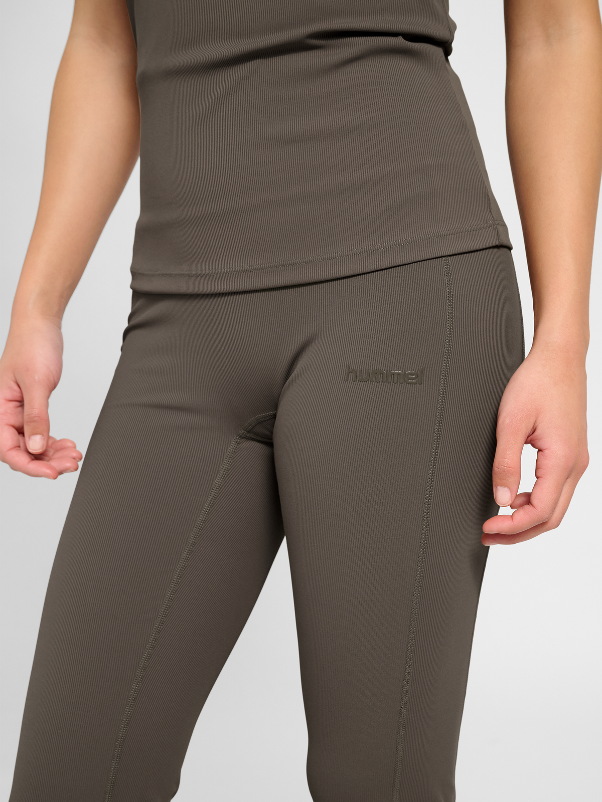 hmlPRIMA RIB STRAIGHT LEG HW TIGHTS