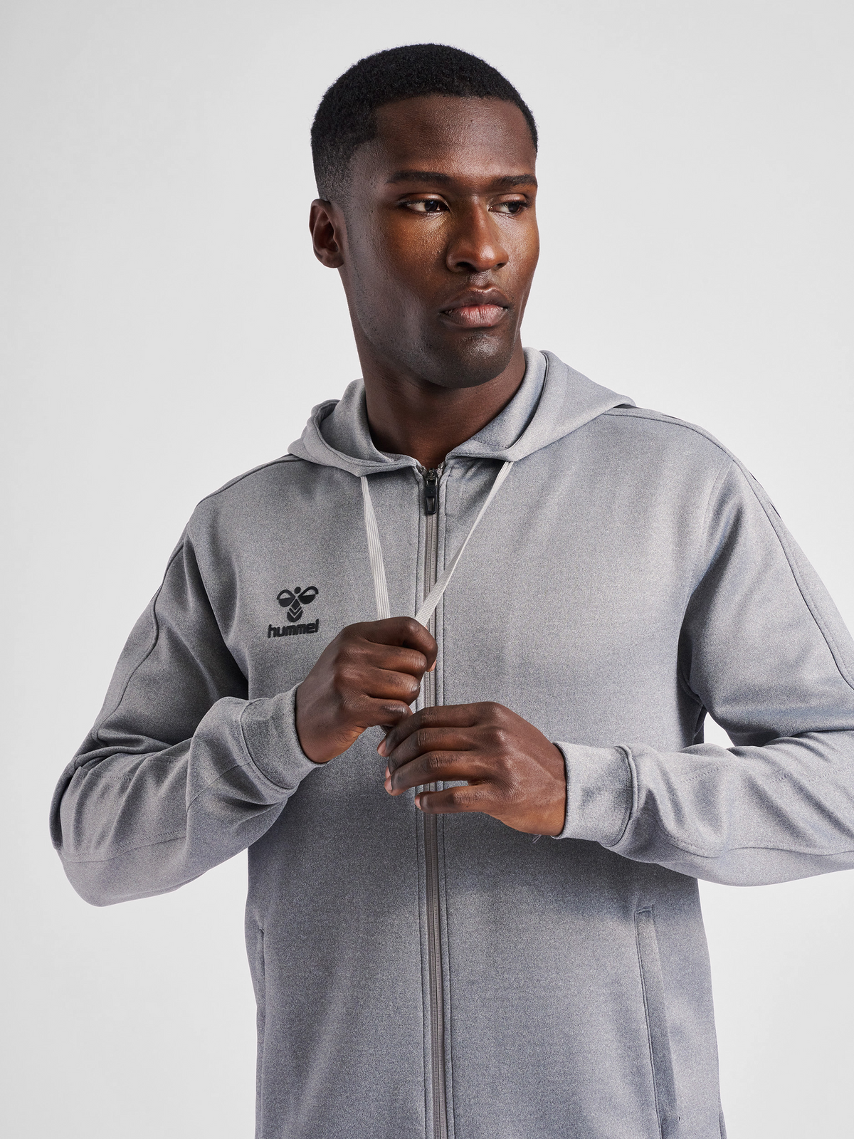 hmlCORE XK POLY ZIP HOOD SWEAT