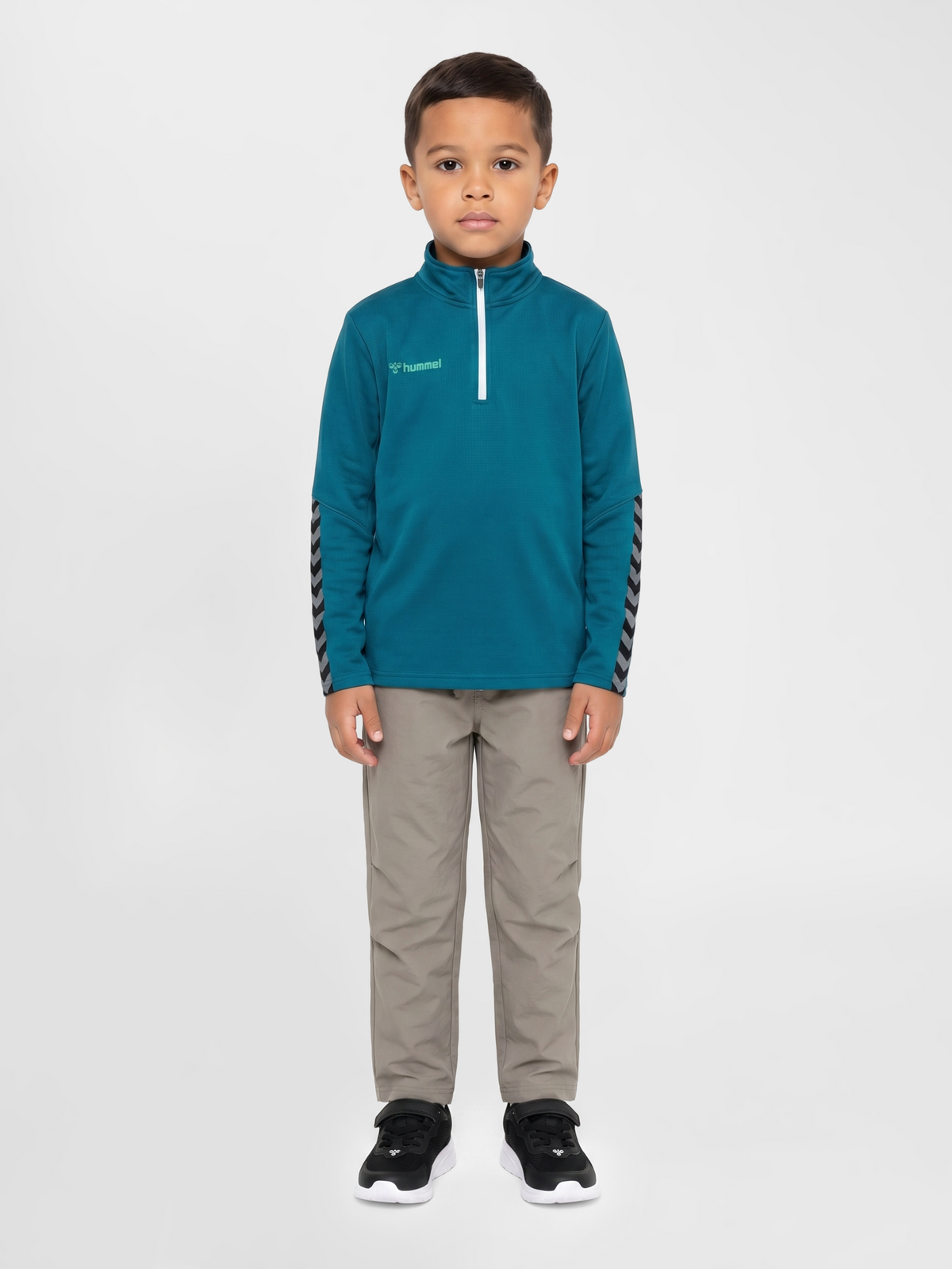 hmlAUTHENTIC KIDS HALF ZIP SWEATSHI