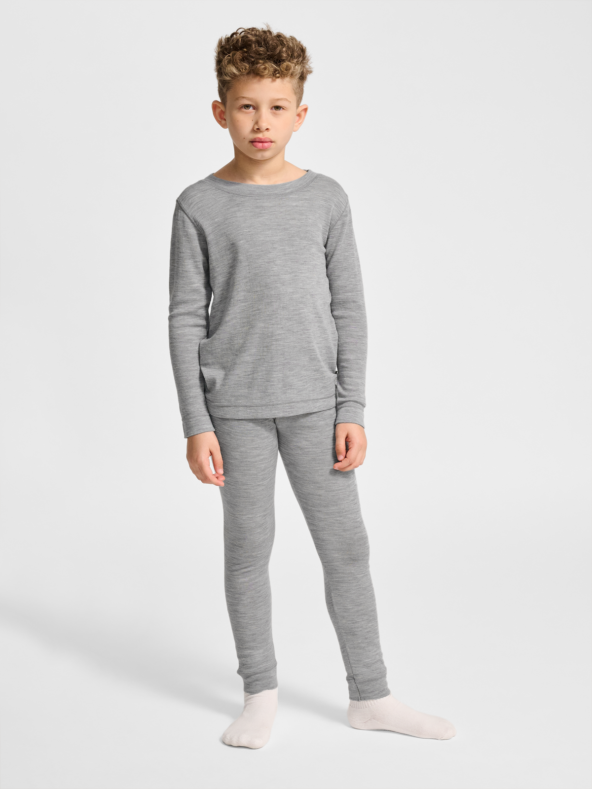 hmlJR WOOL RIB T-SHIRT L/S