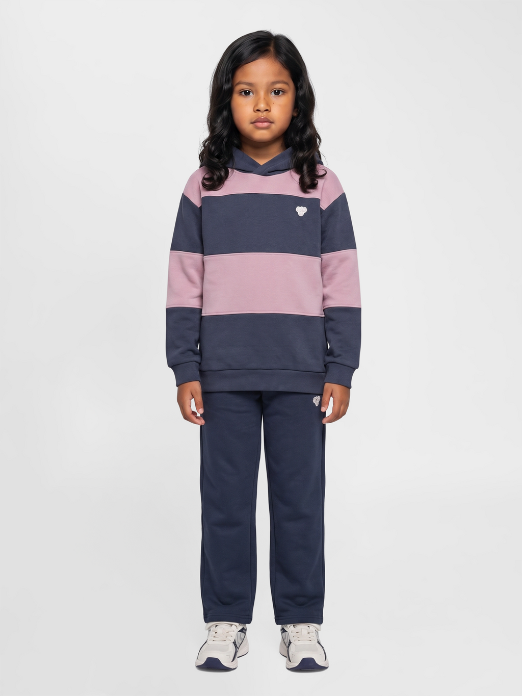 hmlJR LOOSE STRIPE HOODIE BEE
