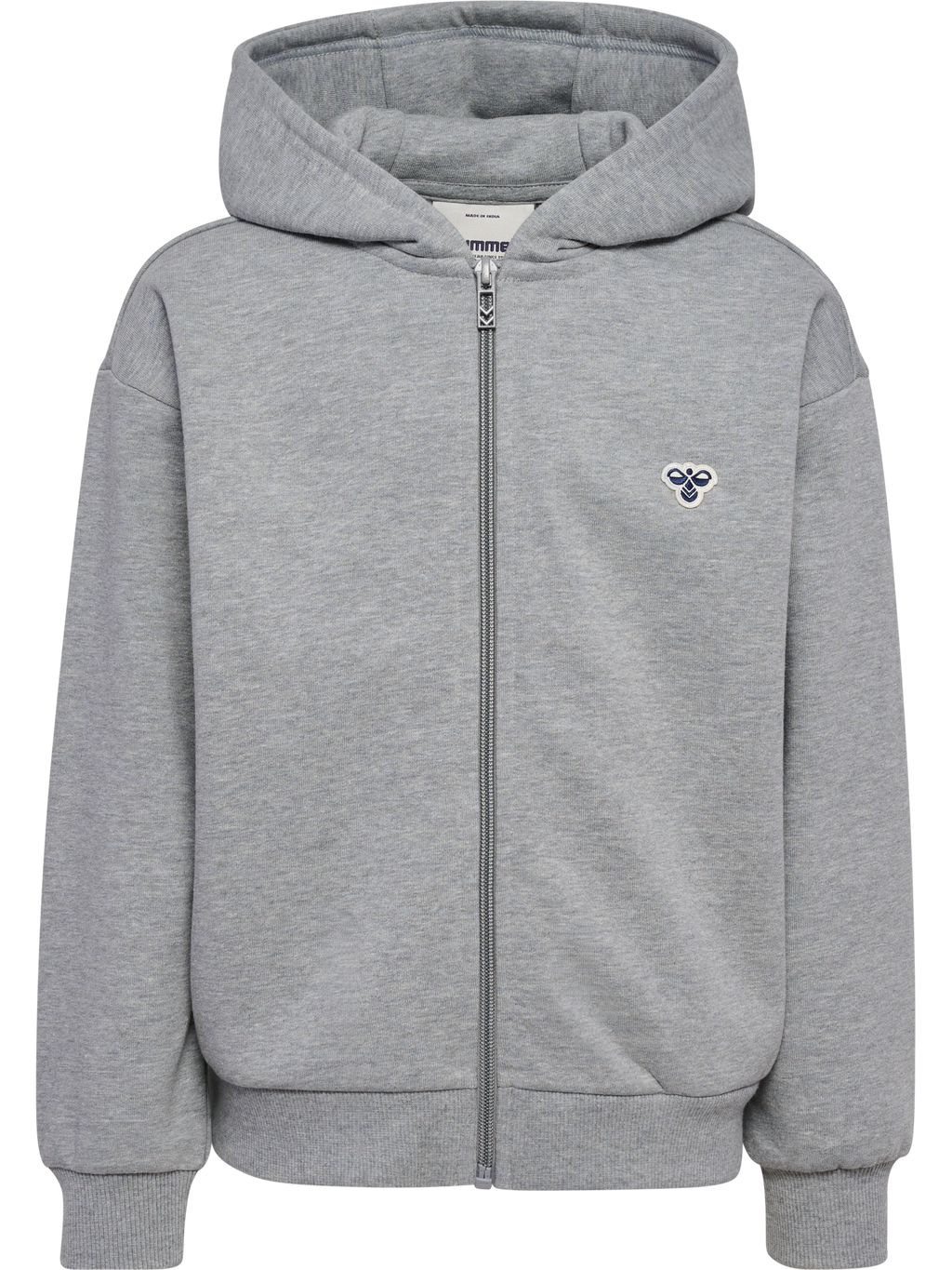 hmlJR LOOSE ZIP HOODIE BEE