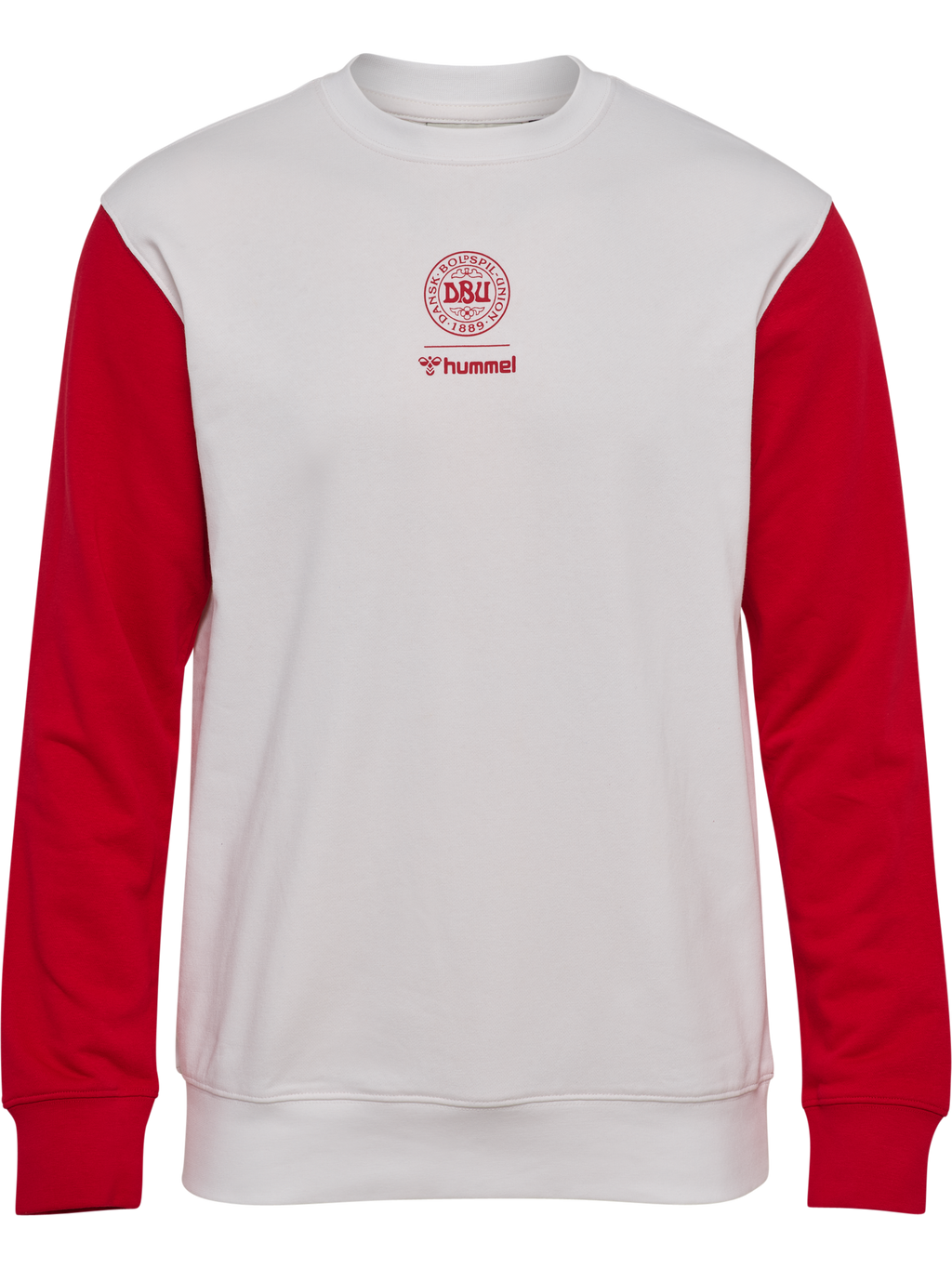 DBU 26 FAN RED-WHITE CREW NECK