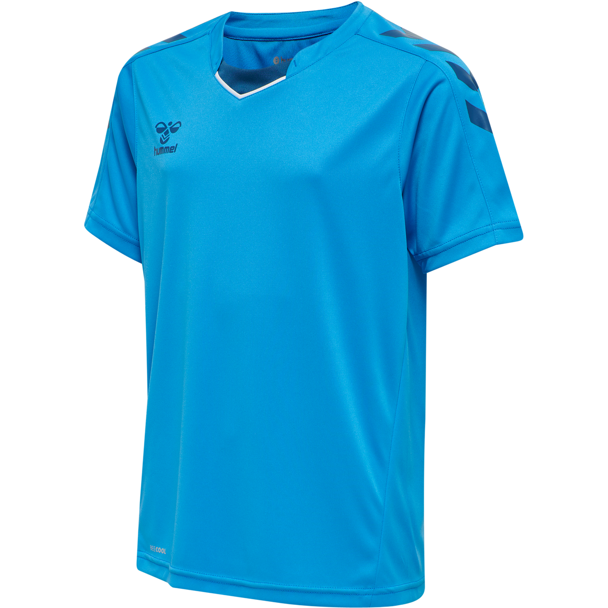 hmlCORE XK POLY JERSEY S/S KIDS BLUE DANUBE